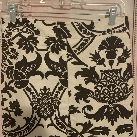 EUC Ann Taylor Loft brown/cream skirt size 4 - Picture 2 of 9